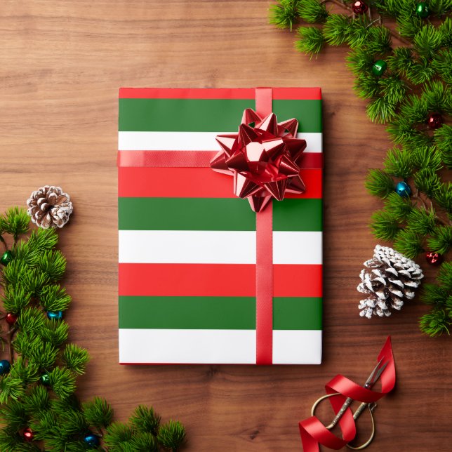 Italienska Flagga Design Presentpapper (Julgåva)