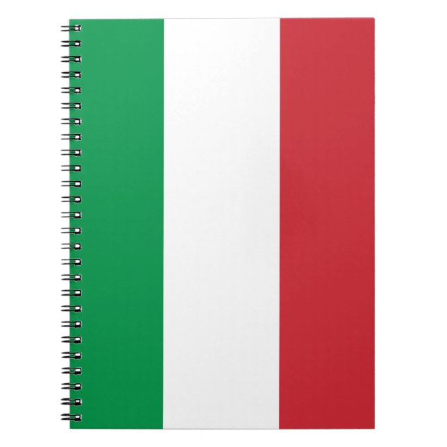 Italienska Flagga, flagga av italien, italiensk Anteckningsbok (Framsidan)