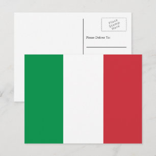 Italienska Flagga, Flagga av Italien Vykort