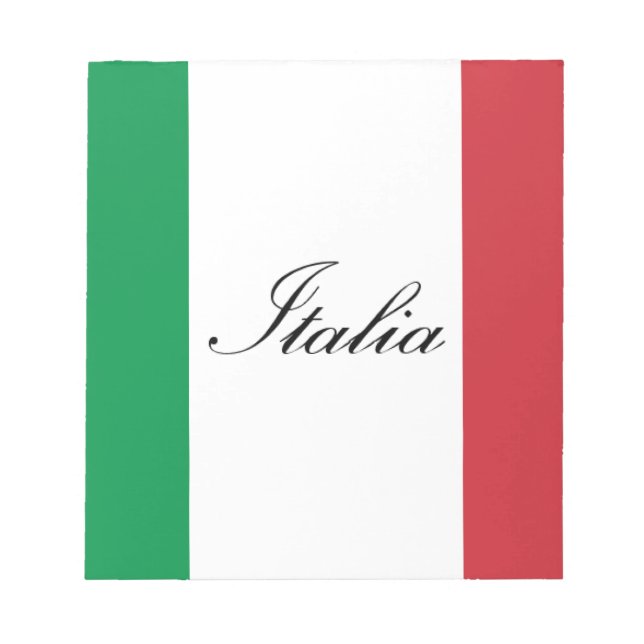 Italienska Flagga - Flagga Italien - Italien Anteckningsblock (Framsida)
