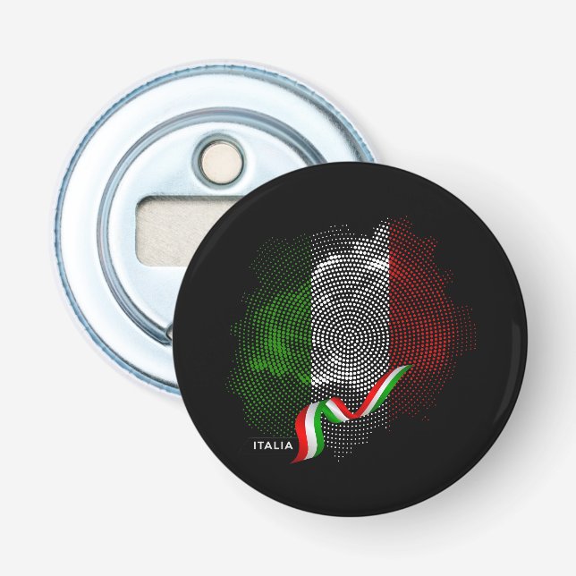 Italienska flagga flasköppnare (Framsidan)