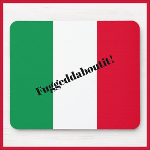 Italienska Flagga Fuggedaboutit Mousepad Musmatta