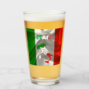 Italienska flagga glaskopp