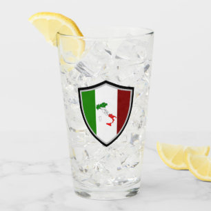 Italienska flagga glaskopp