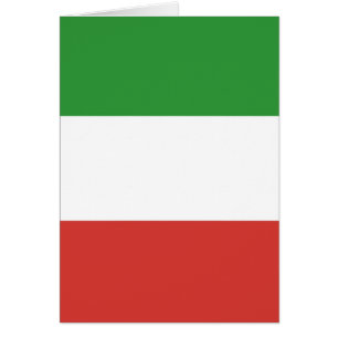 Italienska Flagga Hälsningskort