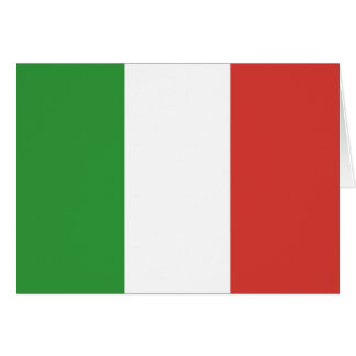 Italienska Flagga Hälsningskort