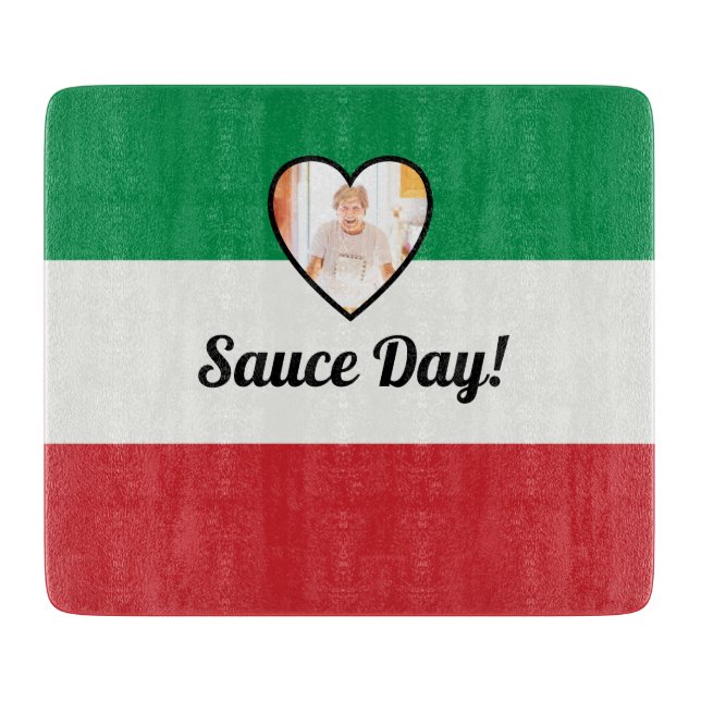 Italienska Flagga Heart Nonna Anpassningsbar Photo (Framsidan)