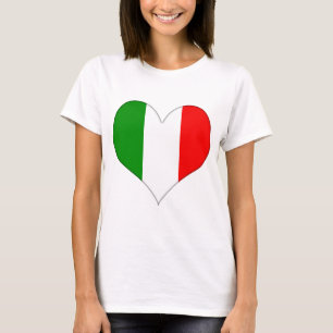 Italienska Flagga Heart Tröja