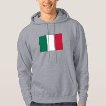 Italienska Flagga Hoodie