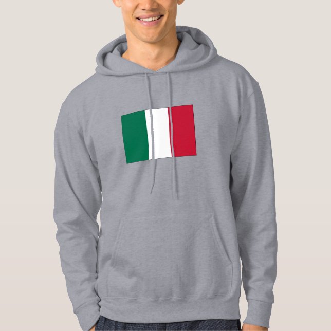 Italienska Flagga Hoodie (Framsida)