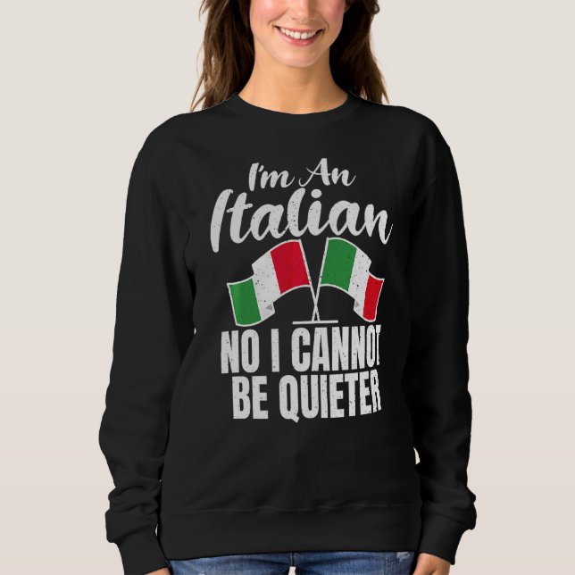 Italienska Flagga Im är ett italienskt nummer jag  T Shirt (Framsida)