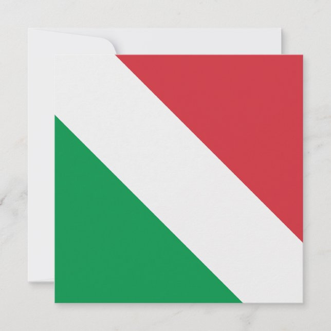 Italienska Flagga Inbjudningar (Framsida)
