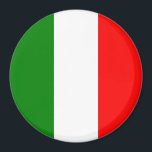 Italienska Flagga Italien Bandiera d'Italia Magnet<br><div class="desc">Italienska Flagga av Italien Bandiera d'Italia eller il Tricolore Round Magnet: Visa ditt pride för Republiken Italien med Italiens klara Grönt,  vita och röda Flagga. Alla formgivningar kan behållas som de är eller anpassas med din egen text.</div>