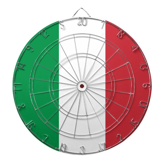 Italienska Flagga (Italien) Darttavla (Framsidan)