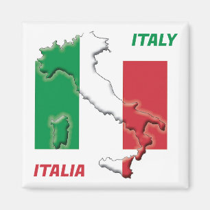 ITALIENSKA FLAGGA ITALIEN Italia Magnet