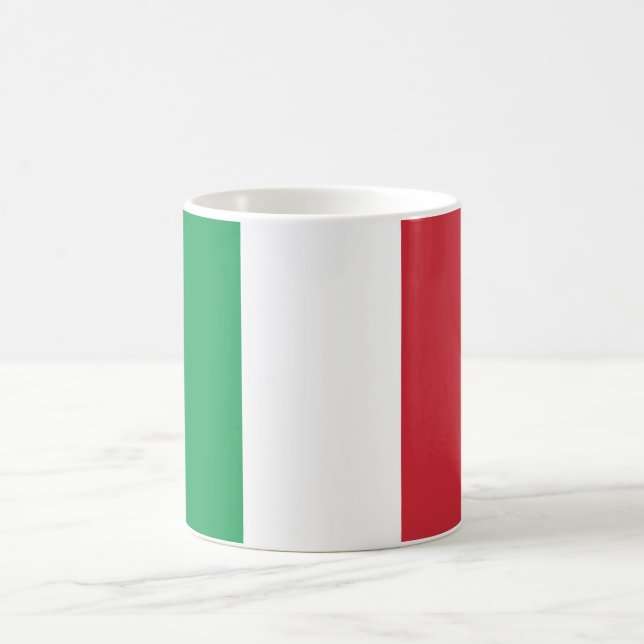 Italienska Flagga (Italien) Kaffemugg (Center)