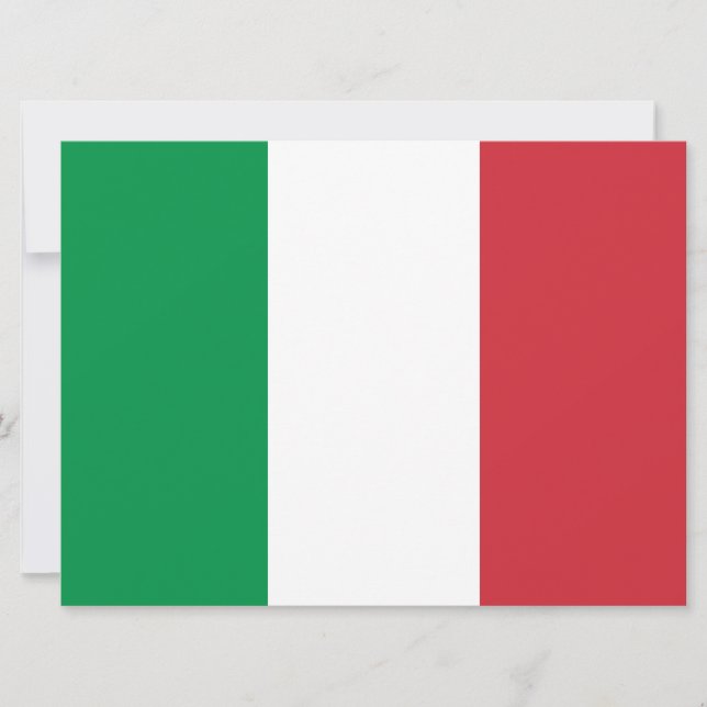 Italienska Flagga (Italien) Kort (Framsida)