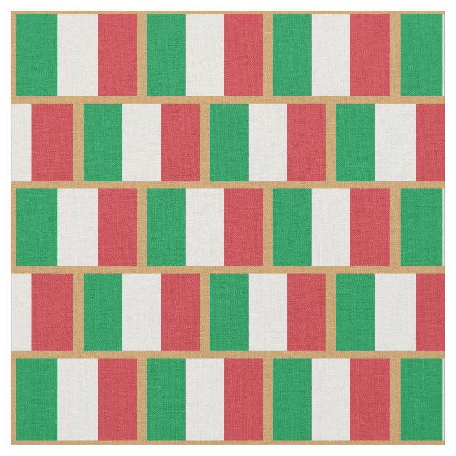 Italienska Flagga & Italien mode Fabric/sport Tyg (Närbild)