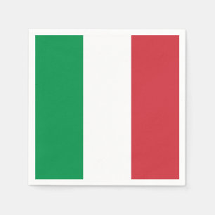Italienska Flagga (Italien) Pappersservett
