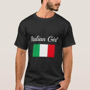 Italienska Flagga Italien Pride italiensk-amerikan T Shirt