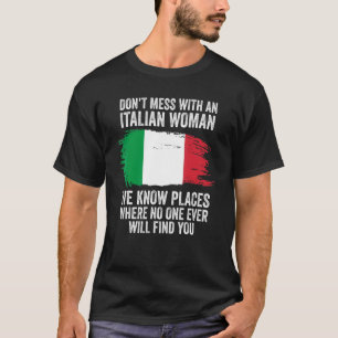 Italienska Flagga Italien T Shirt