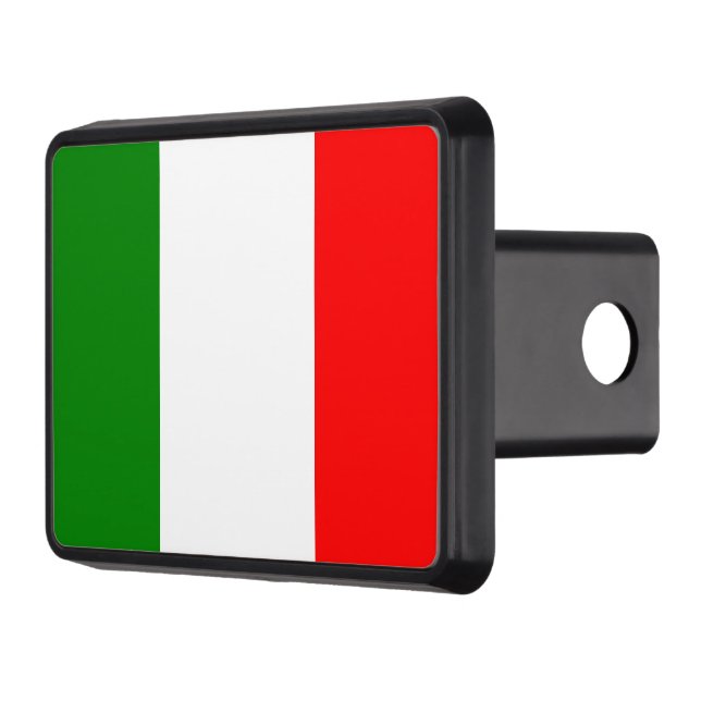 Italienska Flagga Italien Trailer Hitch Cover Skydd För Dragkrok (Vänster)