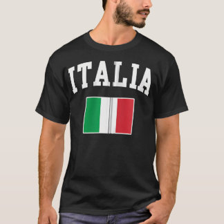 Italienska Flagga italienska Italien Italiano Gift T Shirt