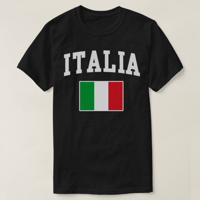Italienska Flagga Italienska Italien T Shirt (Design framsida)