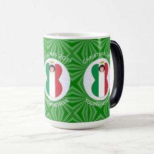 Italienska Flagga Julgel-Personligen Magisk Mugg