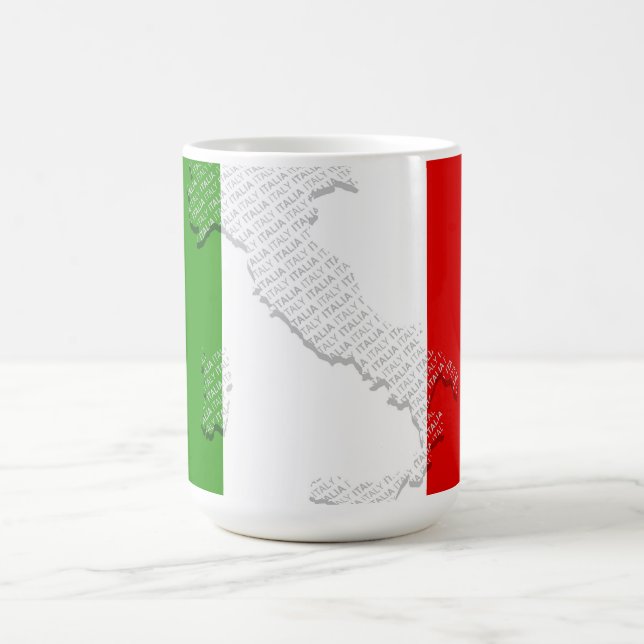 Italienska flagga kaffemugg (Center)