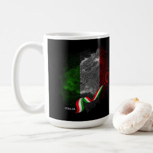 Italienska flagga kaffemugg