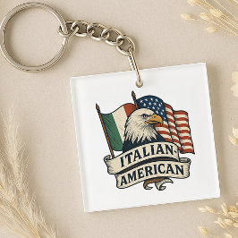 Italienska Flagga Keychain | Dubbelt kulturarv