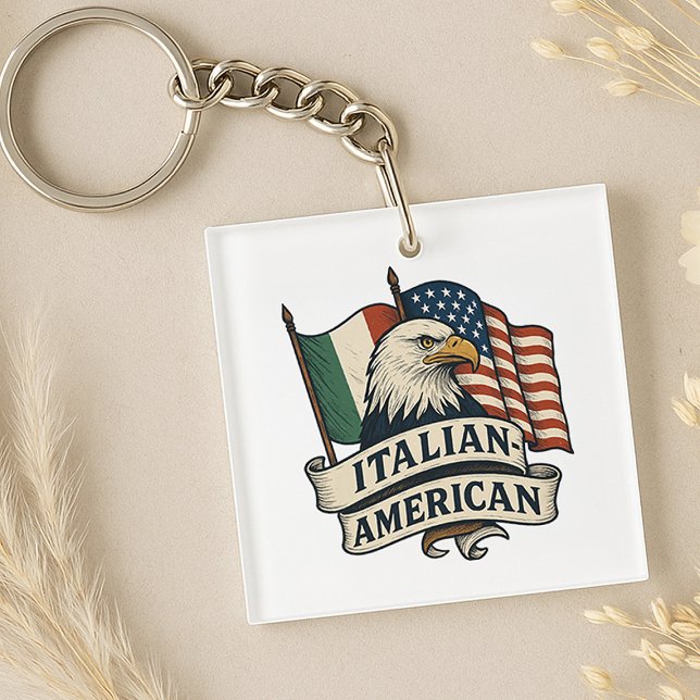 Italienska Flagga Keychain | Dubbelt kulturarv (Skapare uppladdad)
