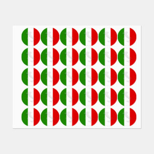 Italienska flagga klistermärke