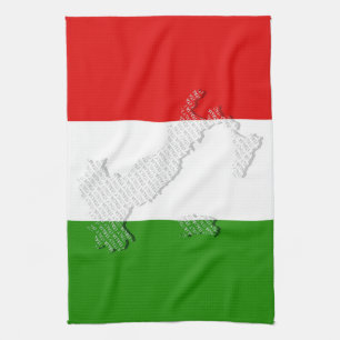 Italienska flagga kökshandduk