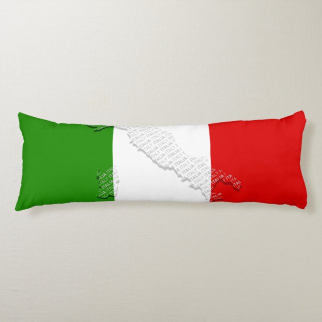Italienska flagga kroppskudde (Framsidan)