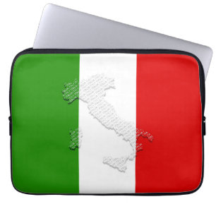 Italienska flagga laptop fodral