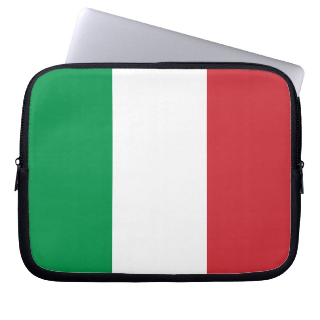 Italienska Flagga Laptop sleeve (Framsidan)