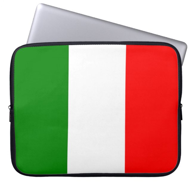 Italienska Flagga Laptop Sleeve (Framsidan)