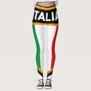 Italienska Flagga Leggings