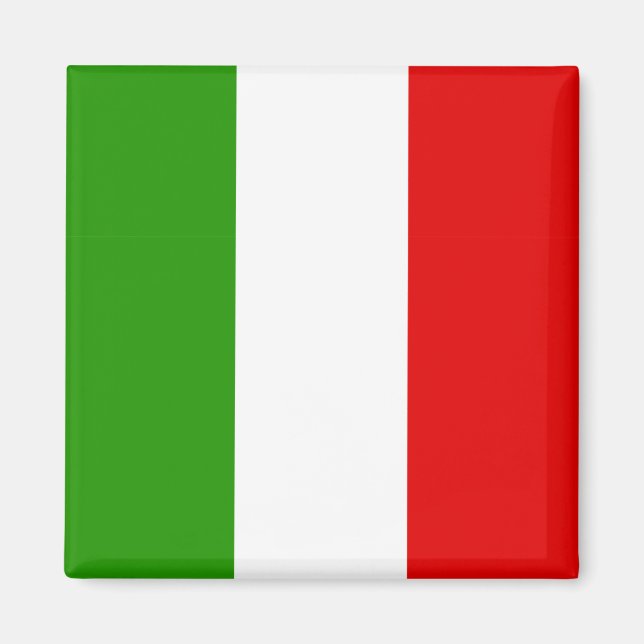 Italienska Flagga Magnet (Framsidan)