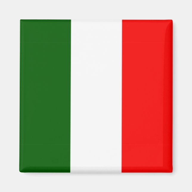 Italienska Flagga Magnet (Framsidan)