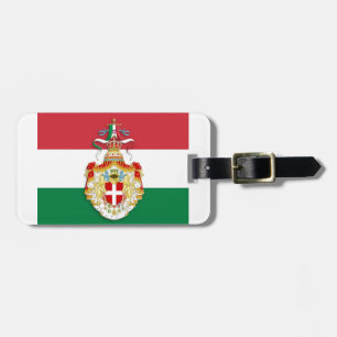 Italienska Flagga med insignier av Konungariket It Bagagebricka