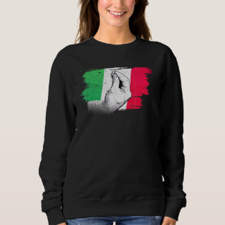 Italienska Flagga med italienska handgrepp T Shirt