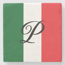 Italienska Flagga med Monogram