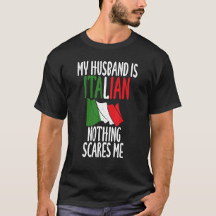 Italienska Flagga My Make är italienska Inget Skrä T Shirt