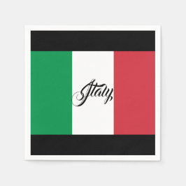 Italienska Flagga Napkins Pappersservett