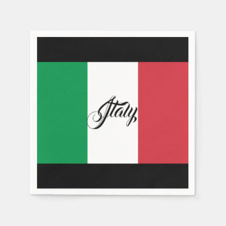 Italienska Flagga Napkins Pappersservett
