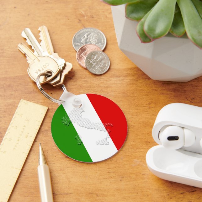 Italienska flagga nyckelring (Skrivbord)