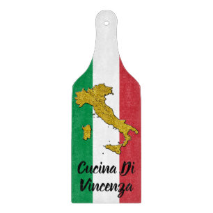 Italienska Flagga och Karta